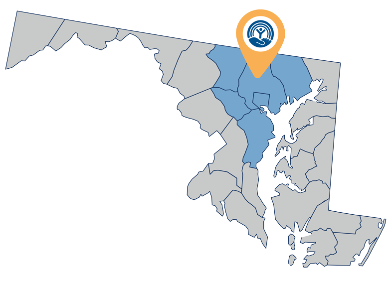 United Way of Central Maryland Map
